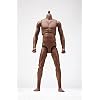 1/6 Scale Male Body,12inch Male Super Flexible Strong Musclar Body Basketball Super Sports Joints Movable Action Figure Collection Black Skin
