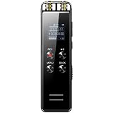 HUIXINLIANG 32 GB Digital Voice Recorder, 1536kbps HD Audio Dictaphon, intelligente Geräuschreduzierung, Dual Sensitive Mikrofon, MP3-Player, Recorder für Vorträge, Meetings, Klasse