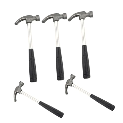 DOITOOL 5pcs Mini Mallet Boys and Girls Size Hammer Camping Tool Lightweight Outdoor Hammer Smooth Handle Repair Tool