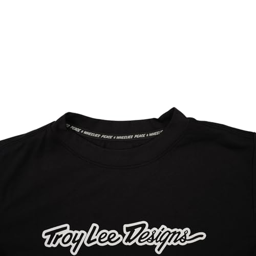 Troy Lee Designs Camiseta de manga curta Youth Skyline Ride; Signature Black MD