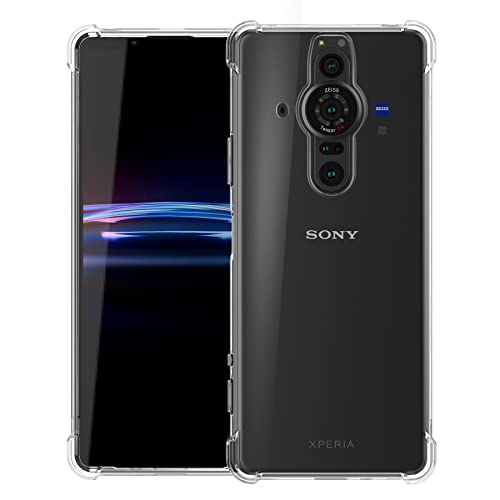 Foluu Xperia PRO-I 5G Case, for Sony Xperia PRO-I 5G 2021 Phone Case Clear, Scratch Resistant Reinforced Corners TPU Rubber Soft Skin Silicone Protective Case Cover for Sony Xperia PRO-I 5G 2021