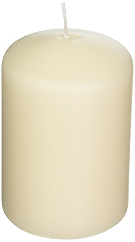 Higlow Pillar Candles, 3 x 4, 12 Pcs Bulk, Ivory