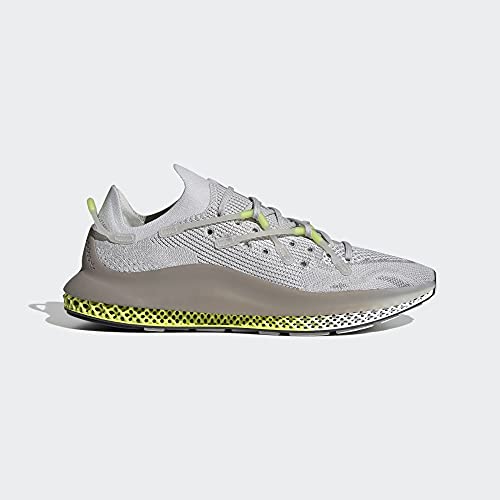 Image of adidas 4D Fusio Mens Shoes Size 11.5, Color: Grey /Off White /Yellow-Grey