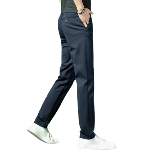 Pantalon business loose straight hommes élastique contre l'inconfort