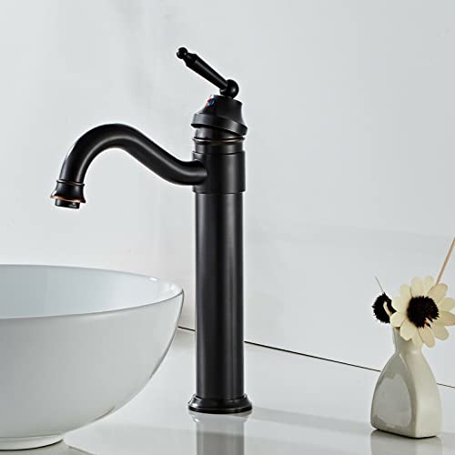Robinet de lavabo haut de gamme en bronze brossé pour vasque et toilette
