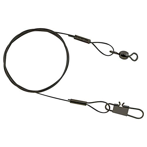 SouthBend 36" Black/Nylon Coated Steel BL-362 Leader Pack of 2/45 lbs