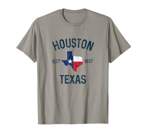 Houston Texas Gifts Souvenirs Men Women Kid Est 1837 Houston T-Shirt