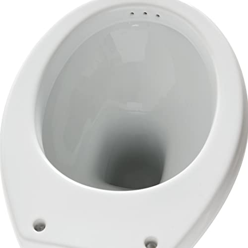 Vaso Wc con Bidet incorporato Ceramica Sanitari Multifunzione CLASSIC Scarico a Terra Made In Italy Copriwater Incluso