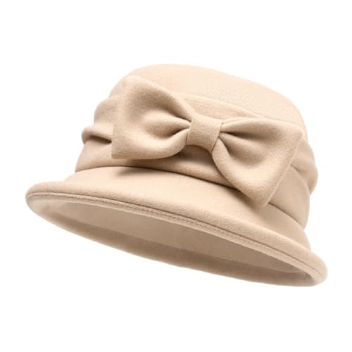 Chapeau cloche élégant à nœud pour femme pour les fêtes et l'église