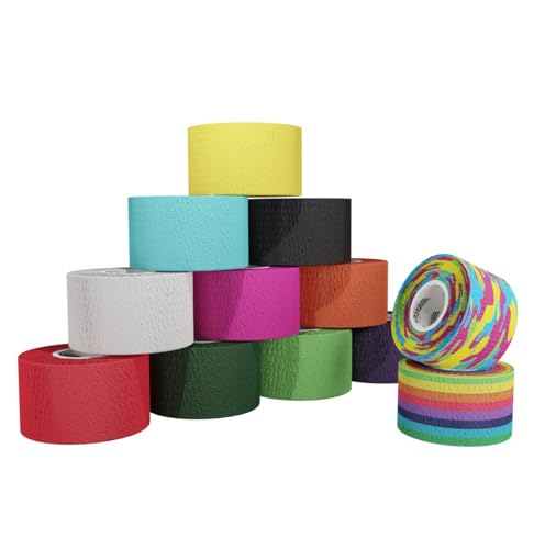 BARACUS Tape Crossfit Premium para Levantamiento de Pesas, Algodón Adhesivo Elástico y Resistente al Agua - Vendaje Deportivo, Incluye un Elegante Packaging - 7 Metros x 38mm (RxCollectionPack)