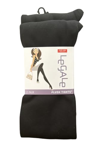 Soft Plush Lined Black Leggings 2 Pack Large/Extra Large