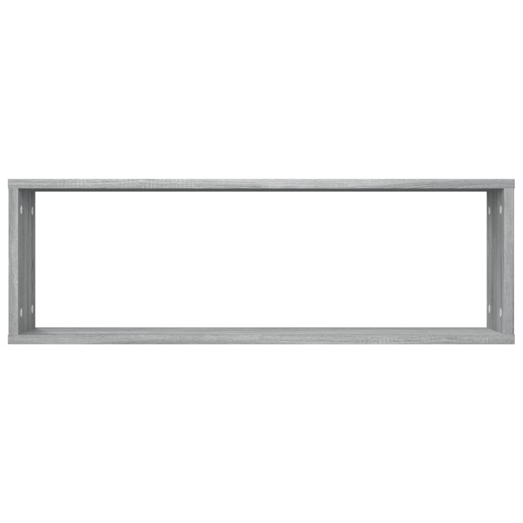 Estantería flotante para pared (80 x 15 x 26,5 cm, 2 unidades), color gris Sonoma