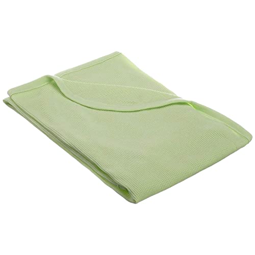 Image of TL Care 100% Cotton Thermal Waffle Swaddle Blanket (30" x 40"), Soft, Breathable & Stretchy, Celery, for Boys and Girls, Perfect for Swaddling, Travel and Gifting