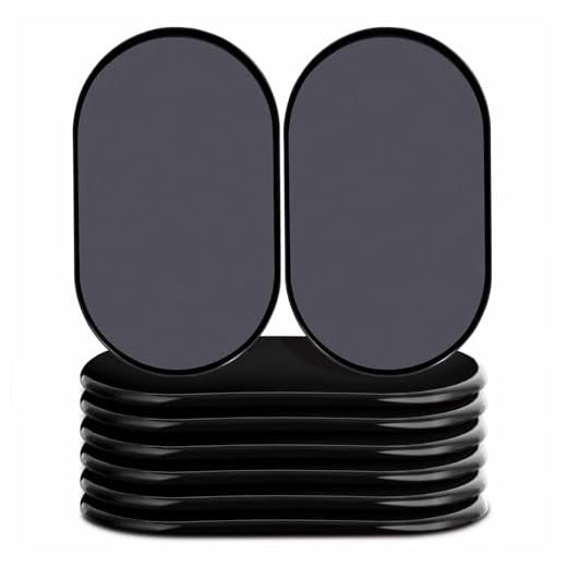 Ezprotekt 8 Pcs Reusable Furniture Sliders and Gliders for Carpet Surfaces – Moving Heavy Furniture Quickly and Easily with Furniture Sliders Oval Black