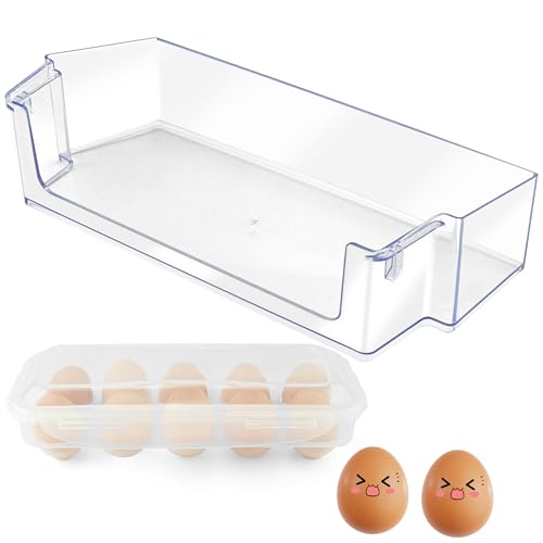 Image of W11239961 W10900538 Door Shelf Bin Compatible for Whirlpool Refrigerator Door Shelf /Whirlpool Fridge Door Shelves /Whirlpool Fridge Door Shelf Bin by MIFLUS-with Additional Egg Tray