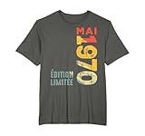 location vetements annee 1970 Édition limitée 1970 Mois de naissance de mai - Excellent cadeau d'anniversaire et idée cadeau pour célébrer leur anniversaire 1970 en mai. Idéal comme accessoire d'anniversaire, tenue d'anniversaire, vêtements d'anniversaire ou décoration d'anniversaire. Parfait anniversaire vintage 1970.