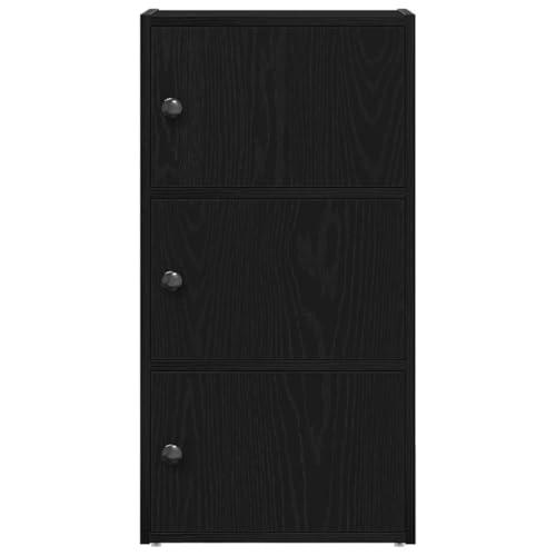 Estantería de madera de roble de 40 cm de ancho con puerta 5