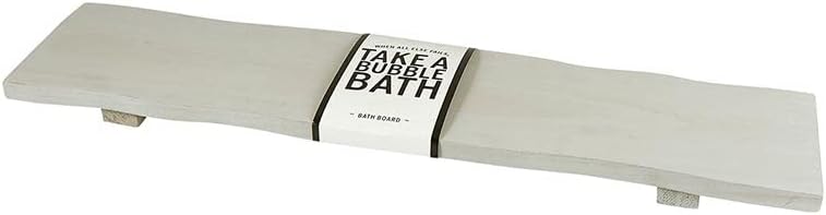 Bathtub Tray Paulownia Wood Bath Board, 32-Inches, Grey