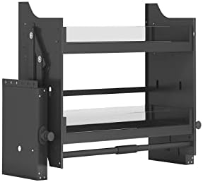 HEEPOR Upper Kitchen Cabinet Storage Pull Down Shelf Spice Rack Organizer (24inch Cabinet)