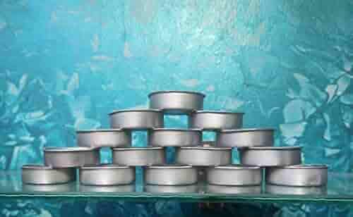Deepsea Tealight Aluminium Empty Cups with Collar, 50 Cups for DIY Tealight Candles Making | Empty Wax Containers for Candle Making kit - 35x10mm - 10 GMS -50pcs