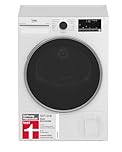 Beko Wäschetrockner 8kg, Stiftung Warentest GUT (2,5)*, allergikergeeignet, Hygiene Trocknen, SteamCure Dampffunktion, 15 Programme, Express, B3T42249S, Weiß