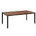vidaXL 9-TLG. Garten-Essgruppe Poly Rattan Akazie Massivholz Schwarz