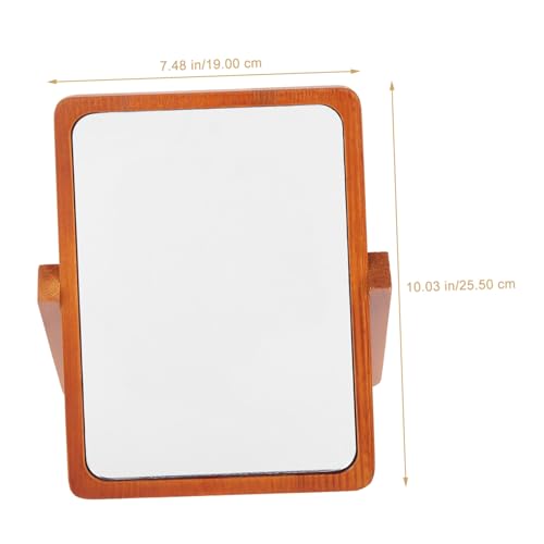 Miroir de Maquillage Pliable en Bois pour Bureau et Table - 7