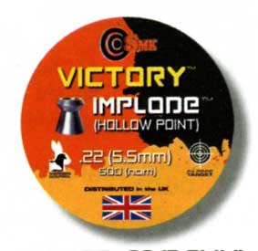 Victory Implode Hollow Point 22-5.5mm Tin of 500.