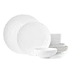 Lenox wicker creek 12 piece dinnerware set 1429white  urban country home decor