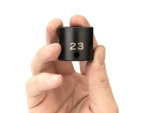 Image of TEKTON 3 /8 Inch Drive x 23 mm Shallow 6-Point Impact Socket | SID12123