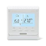 unterputz thermostat dusche hansa 【Thermostat Fussbodenheizung】 Arbeitsspannung: 220 AC + 10 %, Arbeitsfrequenz: 50/60 Hz, Temperatureinstellbereich: 5–80 °C (der ursprüngliche Wert beträgt 35 °C), Stromverbrauch: 