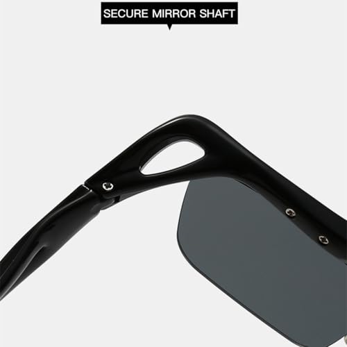 Lunettes de soleil rectangulaires sans monture unisexes légères et de luxe - 5