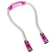 ATC LED Handsfree Flexional Neck Book Reading Needle Work Light Pink 4 Modes