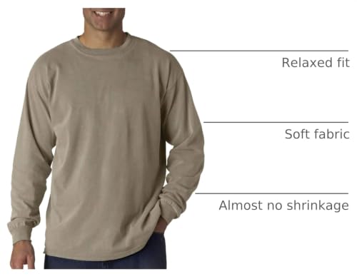 Image of Comfort Colors Chouinard Adult Garment Dyed Heavyweight Long Sleeve Tee