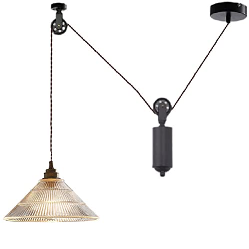 Lustre de plafond à roue conique idéal pour sublimer une table de salle à manger