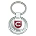 Colgate University Secondary Logo Keychain Classy Round Chrome Plated Metal