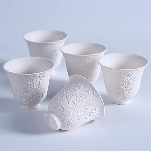 Aagaza 10Pcs Ceramic Bisque Cup Decoration Collection Mugs Teacup For Holiday Home #TOP4
