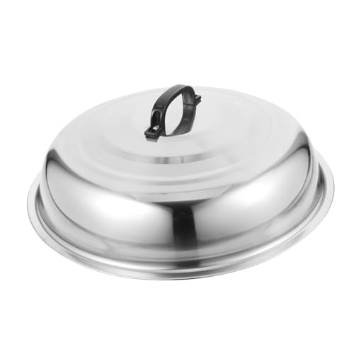 KOCKSHION Tapa de Olla Inoxidable Cubierta Redonda para Sartenes y Ollas para Cocinar Diseño Ergonómico y Duradero Compatible con Utensilios de Cocina