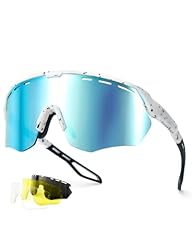 P1 White Frame/Ice Blue Mirrored Lens