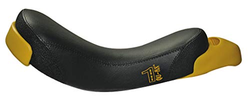 QU-AX Streetstyle Sattel für Einrad schwarz mit gelbem Griff