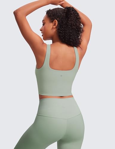 Image of CRZ YOGA Butterluxe Square Neck Crop Tank Top