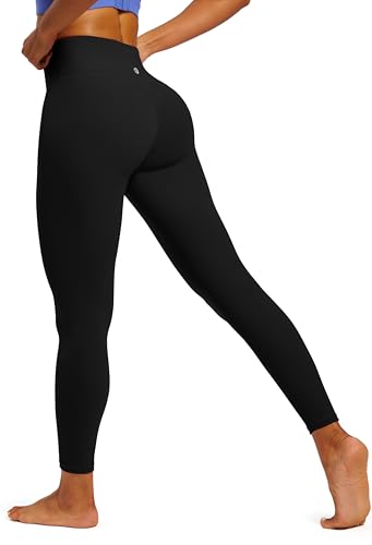 IUGA No Front Seam Scrunch Butt Lifting Leggings for Women Tummy Control Compression Workout Seamless Leggings for Gym Yoga