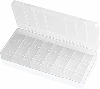 AA/AAA Battery Storage Box Cell Battery Storage Case Holder Box Battery Holder Container for Travelling Home Office School Garage