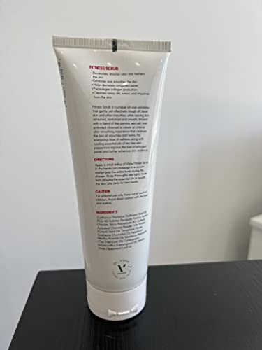Visha Skincare Fitness Scrub | Exfoliating Body Scrub | Refreshing Body Scrub With Sea Salt | Pumice And Activated Charcoal | Sea Salt Body Scrub | Body Scrub Exfoliator (9 Oz) #TOP6