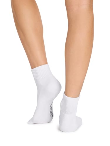 Skechers Women's 10-Pack Half Terry Classic Quarter Crew Socks, Comfort-Fit & Cushioned Footbed4