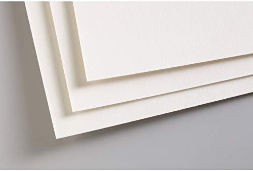 Clairefontaine - Ref 96020C - Pastelmat Card Sheets (Pack of 5 Sheets) - 360gsm Card - 50 x 70cm - Light Grey Colour - Specially Formulated For Use With Pastels
