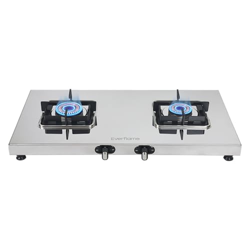 Everflame Prime Gas Stove| 2 Burner Stainless Steel Stove | Manua...