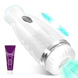 Elektrischer Masturbator für Männer mit 7 Modi – Teleskop & Vibration, Realistisches 3D Vagina Sexspielzeug, Automatischer Lust-Stimulator, Taschenmuschi für intensive Stimulation