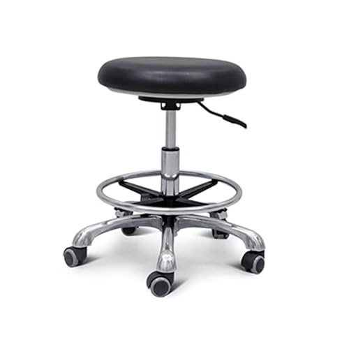LQVAIPT Taburete Dental Silla Médica Rotación de 360 ​​​​°, Reposabrazos, PU Altura Ajustable, Muebles de Salón Asistente Profesional(A2)