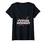 Photo Gallery donna futuro astronauta rocket lover spazio esterno galaxy maglietta con collo a v Photo Gallery donna futuro astronauta rocket lover spazio esterno galaxy maglietta con collo a v